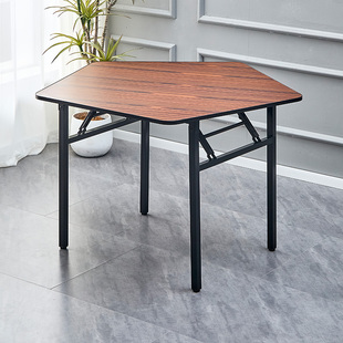 折叠桌饭桌五人六人斗地主棋牌桌五角五位桌六角六位桌扑克牌桌子