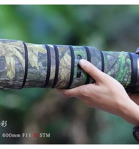 适用CANON佳能RF600mm F11 IS STM定焦镜头迷彩炮衣保护套贴纸膜