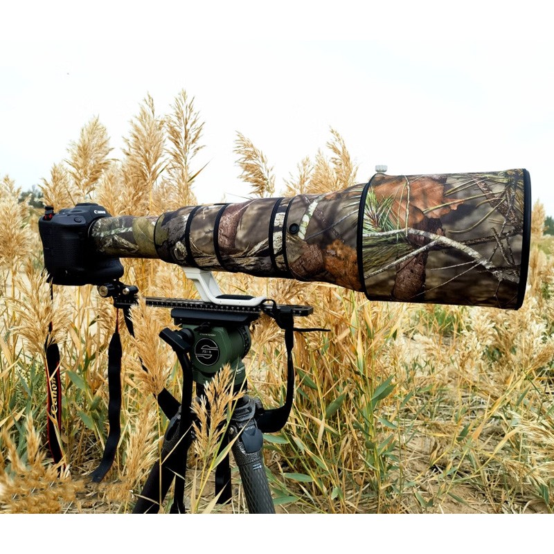适用CANON佳能RF1200mm F8L IS USM长定焦镜头迷彩炮衣保护套