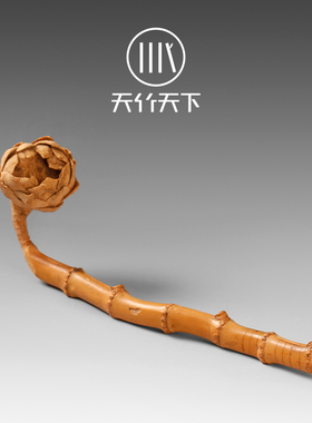 老竹根竹雕手作莲蓬多子多福摆件