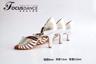 FocusDance香港焦点舞鞋拉丁鞋女品质小金鞋小银鞋高跟成人英皇ad