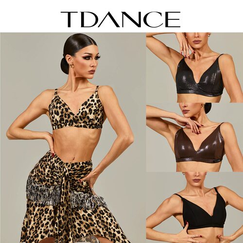 TDANCE拉丁基础款U口背心练习服