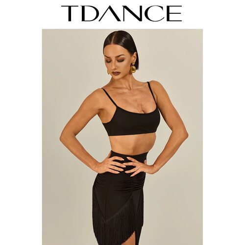 TDANCE拉丁舞服吊带背心基础款女