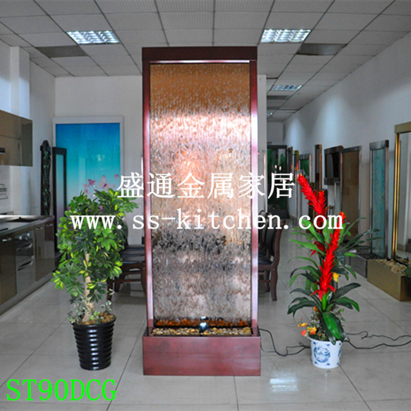 时尚流水摆件 室内喷泉 屏风隔断玄关 欧式摆设 家居装饰 加湿器