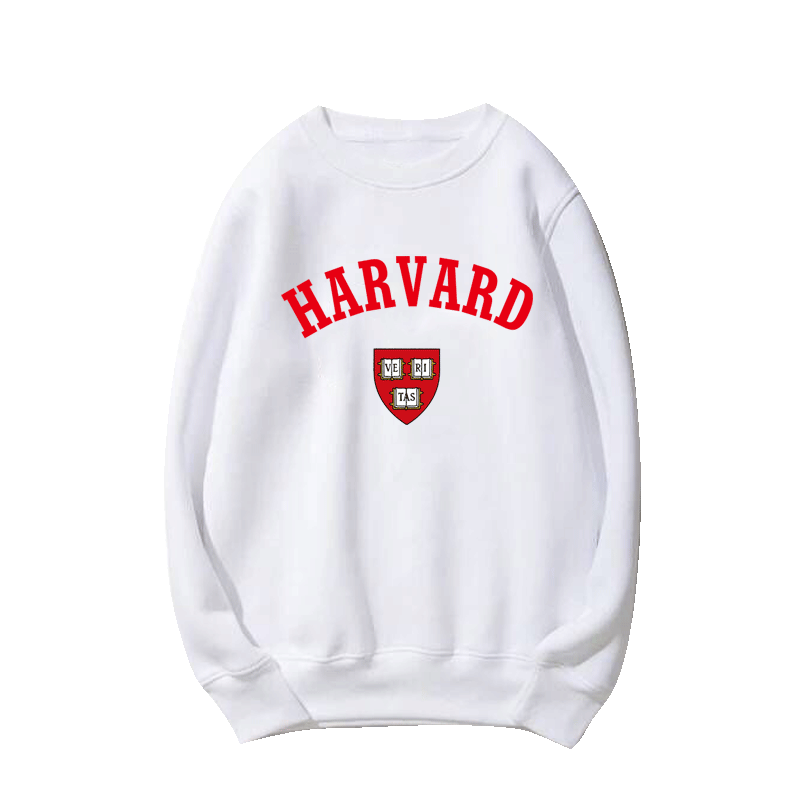 美国名校普林斯顿大学留学生厚加绒校服连帽衫男女外套-圆领卫衣