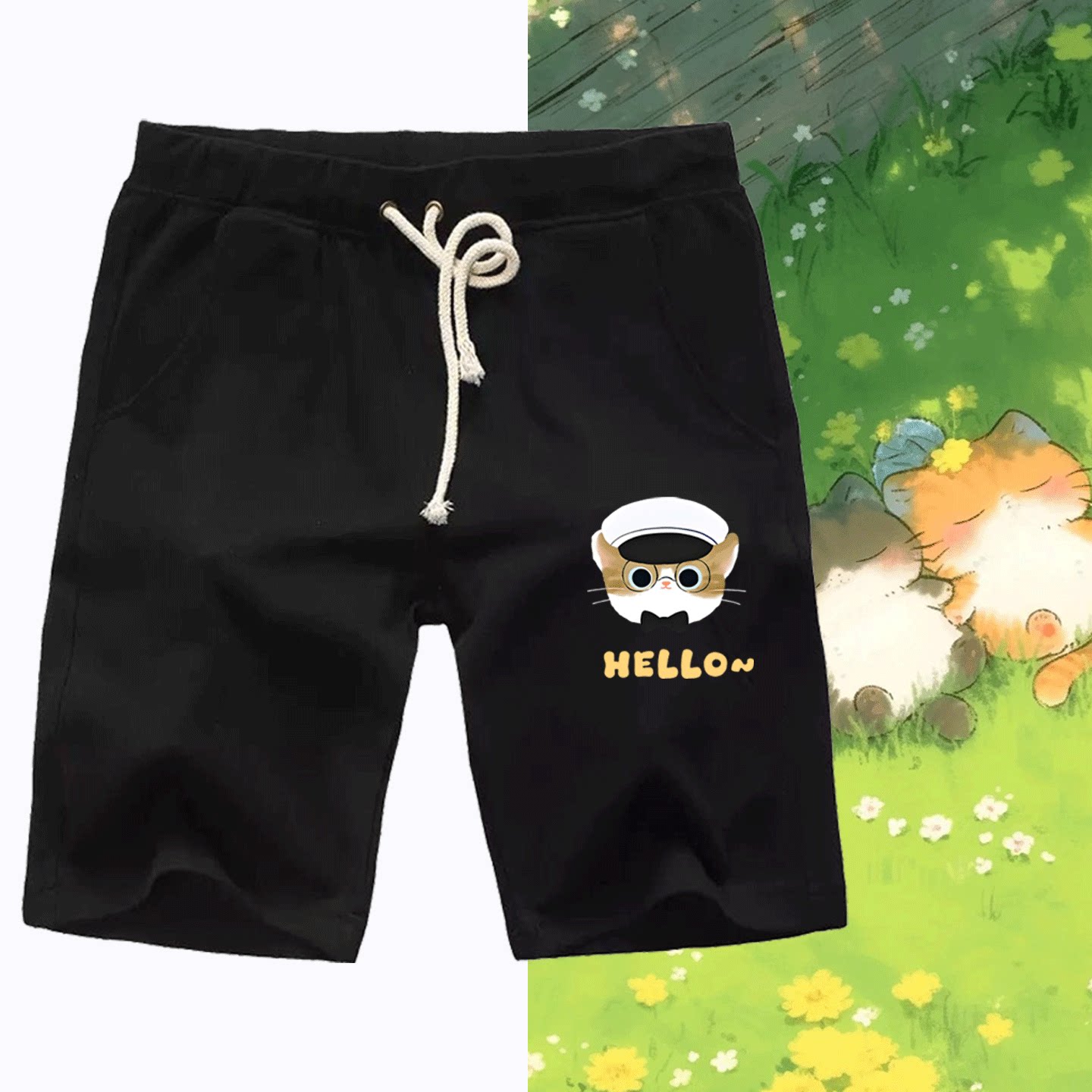 可定制五分运动休闲卡通夏短裤