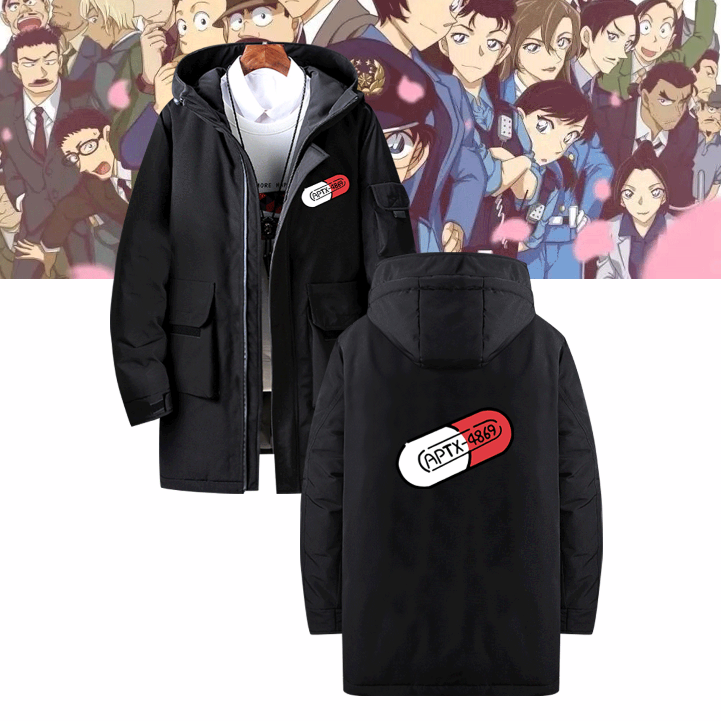 周边春秋男女情侣中长款羽绒服