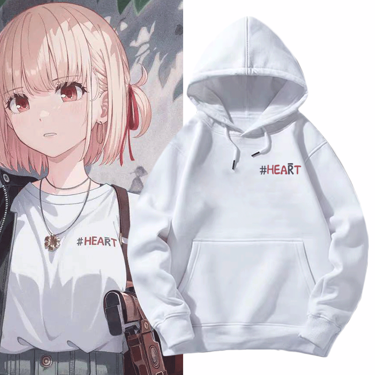 Lycoris Recoil莉可丽丝动漫周边千束泷奈同款男女连帽衫带帽卫衣