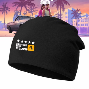 GTA5游戏公司Rockstar Games周边侠盗猎车R星标志男可定制包头帽