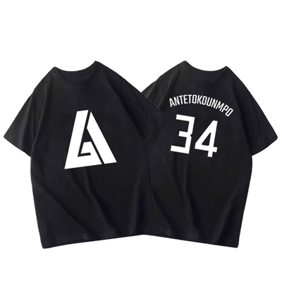 阿德托昆博字母哥运动短袖T恤衫