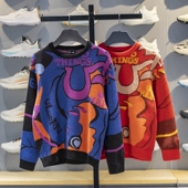 YMBW001 男小大童宽松休闲编织衫 李宁儿童圆领毛衣2026春季 新款