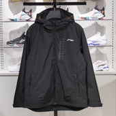 摇粒绒内胆防风外套YWBU083 新款 李宁三合一运动风衣男士 2024秋季