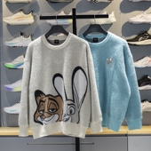 AMBV342 迪士尼联名宽松休闲套头编织衫 李宁女子毛衣2025冬季 新款