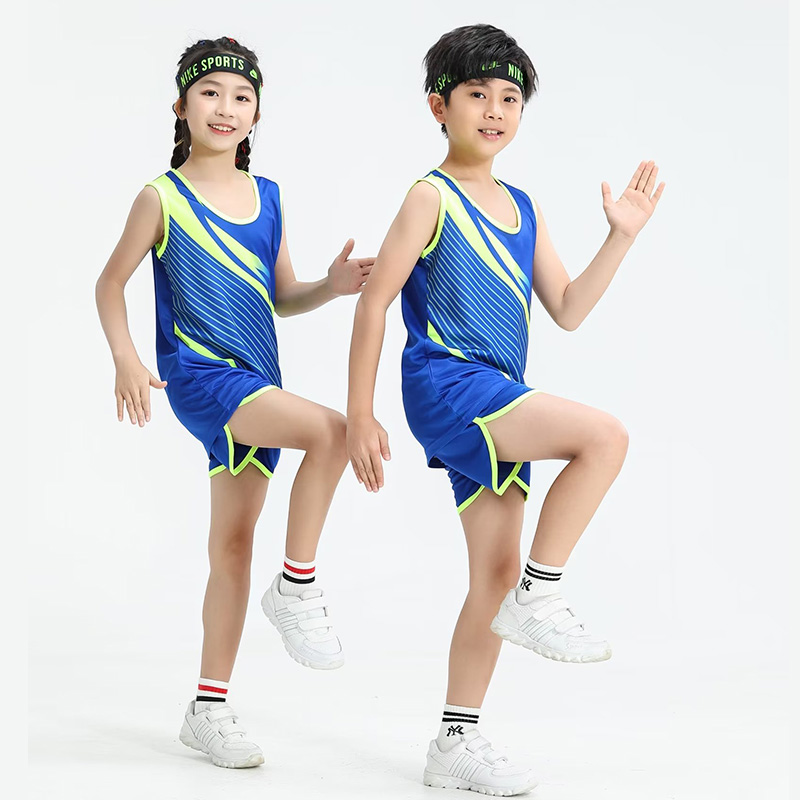 田径服男女儿童款青少年学生体育生训练服背心比赛服运动服跑步