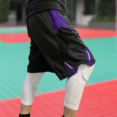 篮球短裤男美式宽松过膝训练裤