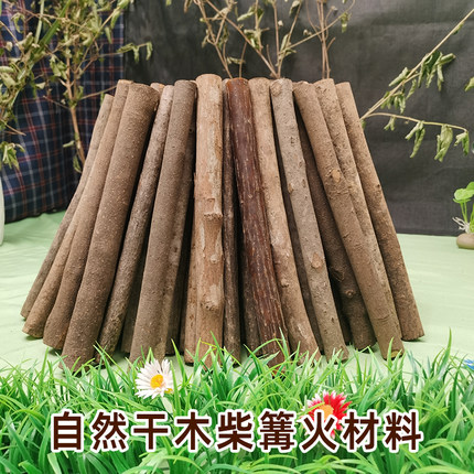 外杂木柴篝火套餐户外露营团建用柴篝火晚会柴炉烧饭家用燃料取暖