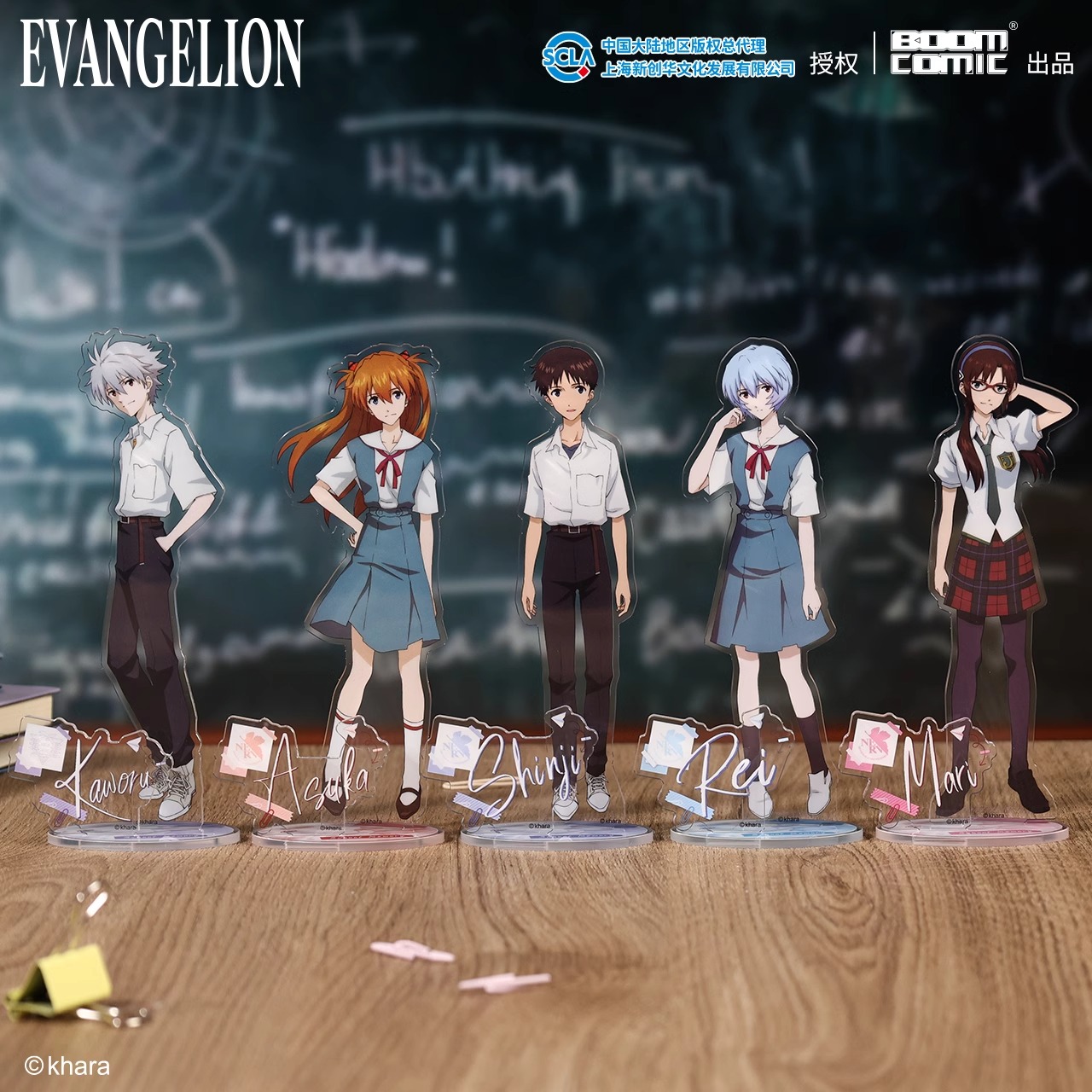 暴蒙正版 新世纪福音战士SchoolMemory系列EVA立牌明日香渚薰官谷
