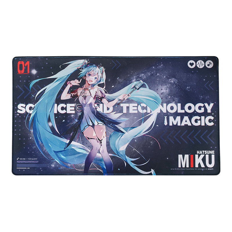 moeyu正版 初音未来科技魔法游戏鼠标垫vocaloid/V家动漫桌垫官谷图片
