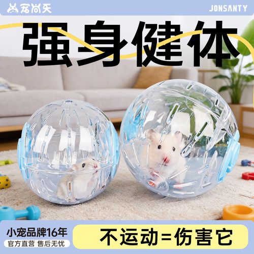 宠尚天仓鼠玩具跑球配外带绳