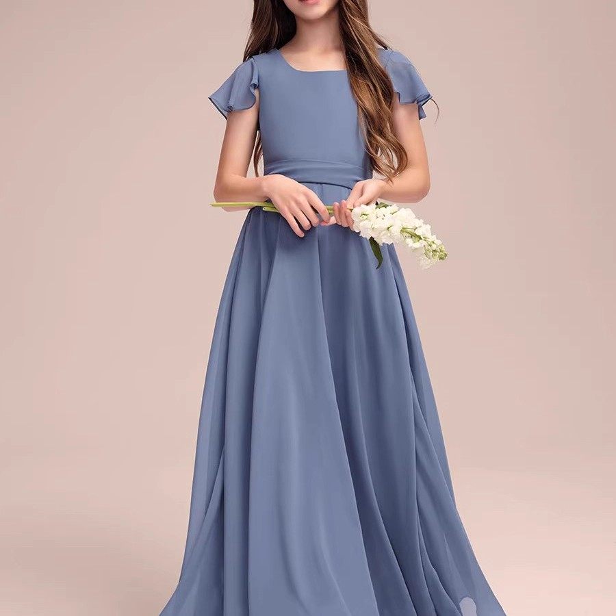 女童新款大提琴演奏礼服中大童钢琴演出服管弦乐团大合唱学生秋季