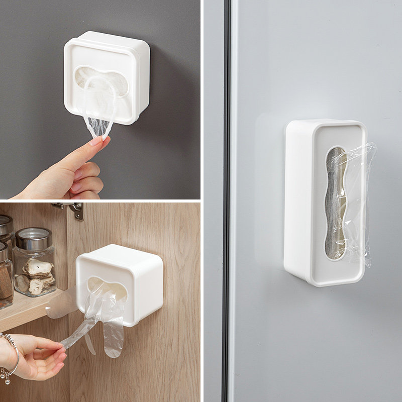保鲜袋收纳盒粘贴壁挂一次性手套袋垃圾袋抽屉储物盒家用分类整理,收纳整理,其他收纳盒,淘宝优惠券,粉丝福利购,淘宝优惠卷