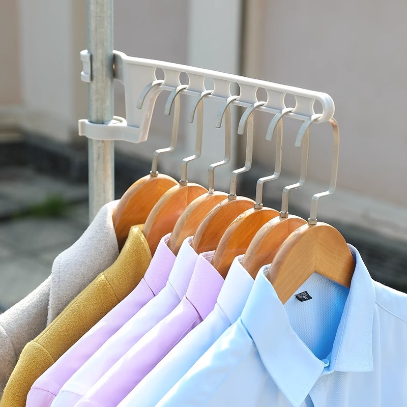 窗框晾衣架窗台管道可拆卸衣架