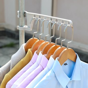 卡扣式窗框晾衣架窗台阳台管道可拆卸衣架旅行便携防盗窗外晒衣架