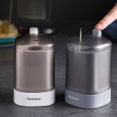 牙签盒按压式 饭店创意自动弹出牙签罐家用牙签桶网红轻奢牙签筒