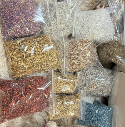 金属色灌银琉璃珠隔珠配件
