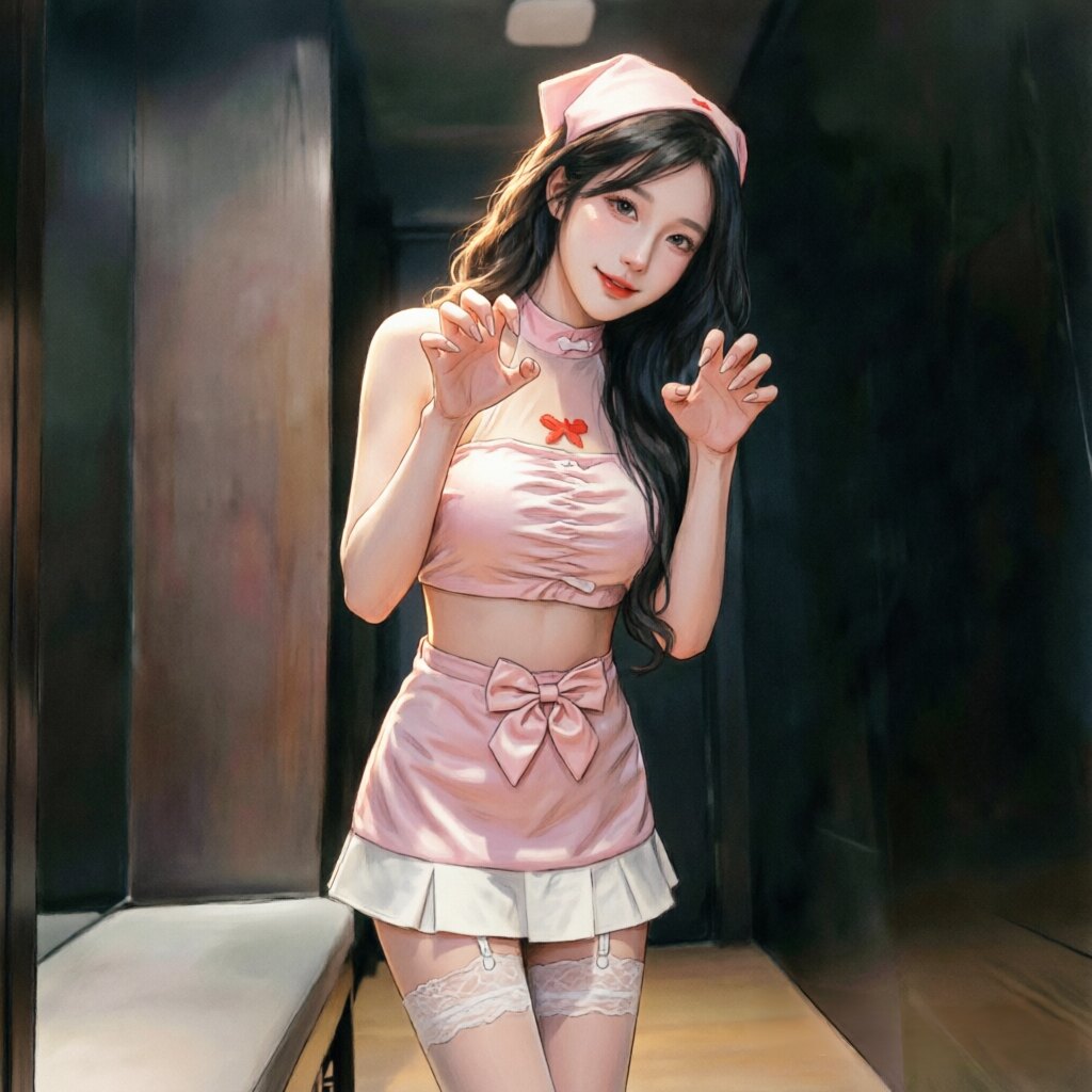喵仆酱「燃情医护」性感纯欲风护士大码制服女爱睡裙服禁欲系睡衣