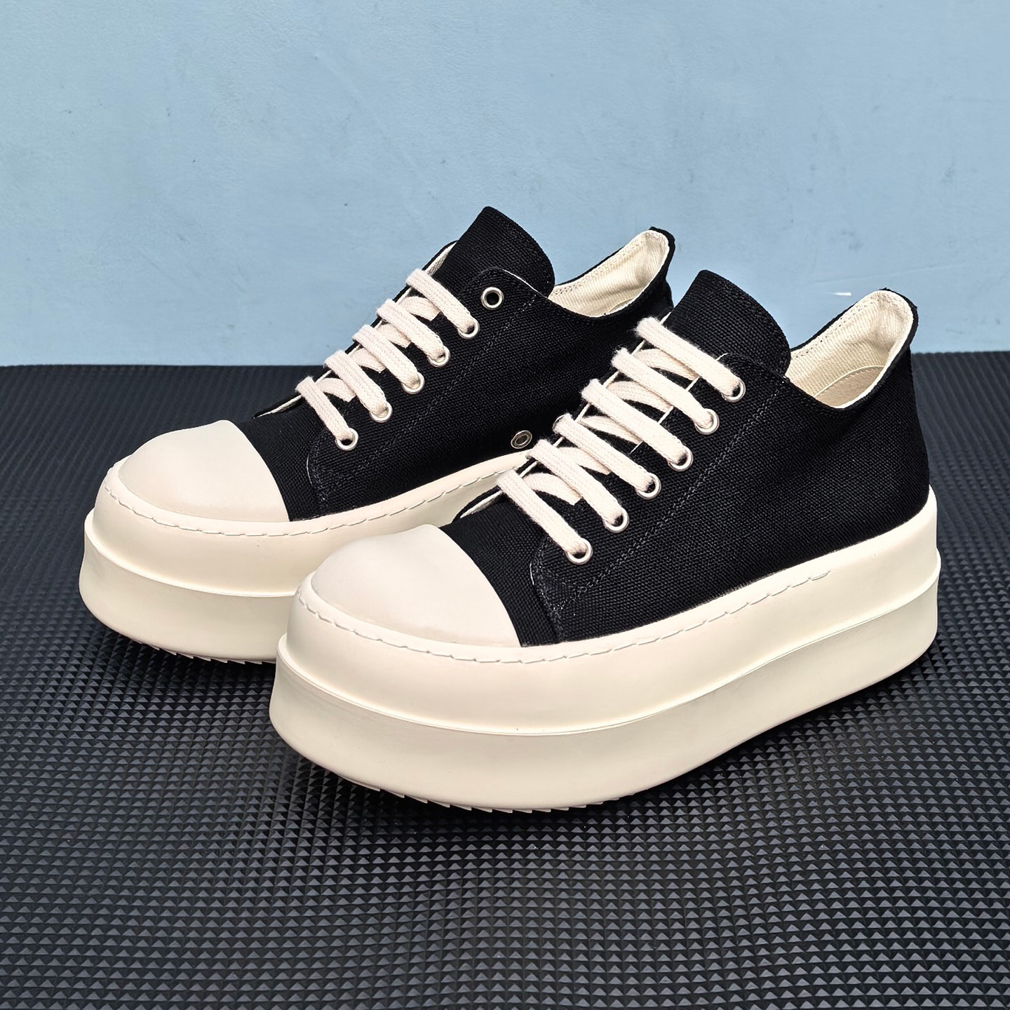 ro增高厚底帆布鞋休闲板鞋奶香潮