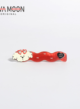 韩系ins可爱动物发夹女侧边夹俏皮刘海夹波浪碎发夹头饰发卡发饰