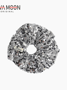 韩国东大门亮片大肠圈新款发圈低马尾超闪百搭名媛风头饰ins发饰