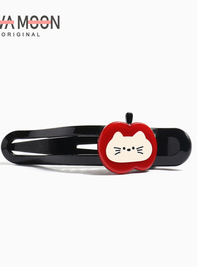 韩版可爱卡通小狗抓夹后脑勺盘发夹子甜美高马尾安全发抓发饰头饰