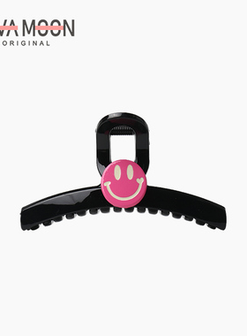 气质可爱笑脸抓夹女后脑勺高级创意鲨鱼夹百搭多发量发抓原创设计