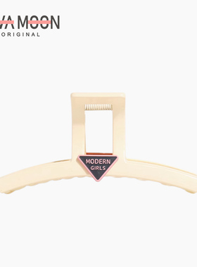 奶油色洋气抓夹简约发抓女气质发抓个性发饰发量多鲨鱼夹小众设计