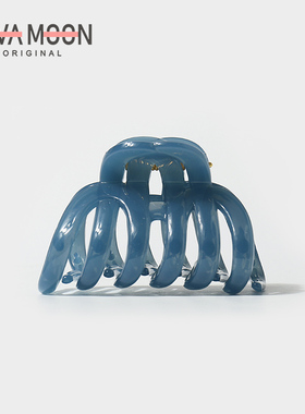 极简法式复古抓夹半扎发发夹后脑勺盘发鲨鱼夹女发抓发饰