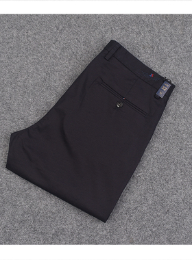 2024夏季男士休闲裤修身直筒莫代尔长裤潮流薄款弹力暗花男式裤子