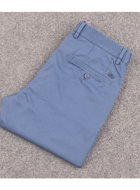 高端品质外贸原单孟加拉产德国男式休闲裤弹力直筒修身夏夏薄款长