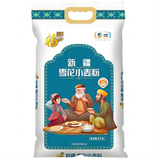 福临门新疆雪花小麦粉5kg 昌吉州呼图壁通用面粉 家庭装 中粮出品