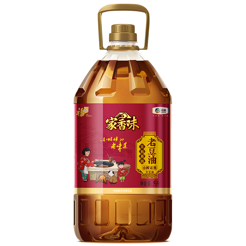 福临门家香味非转基因老豆油5L