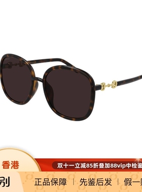 GUCCI古驰墨镜女马衔扣黑色大框眼镜显脸小太阳镜GG0892SA驾驶