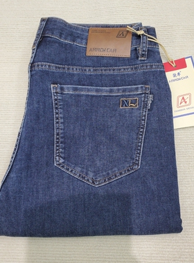 春夏箭车牛仔裤男装611B374专柜正品弹力直筒裤高腰男裤2025新款