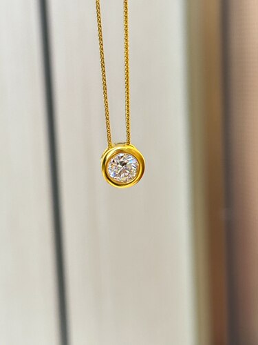 足金999镶嵌泡泡吊坠水贝黄金送礼物送朋友2026新款