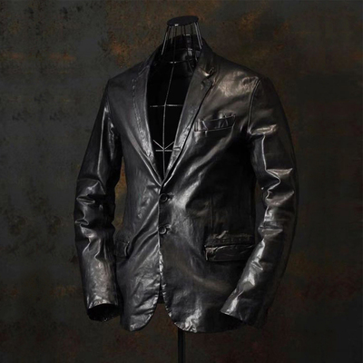 意大利进口马皮西装皮衣