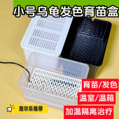 乌龟发色盒幼龟孵化饲养盒蛋龟加温黑白隔离龟苗饲养套盒带沉淀板