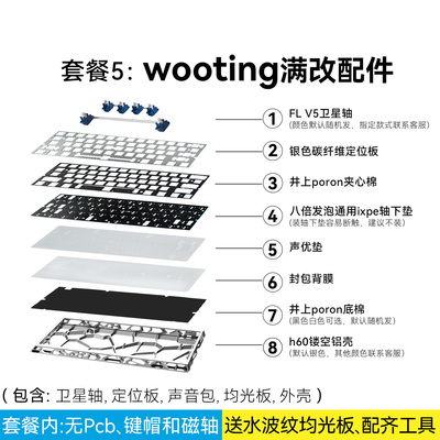 声音包+定位板+卫星轴+外壳满改