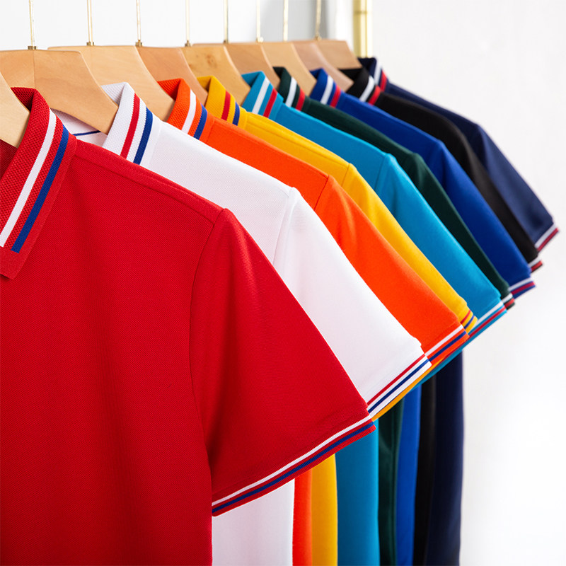高档翻领工作服酒店餐饮服装定做POLO衫短袖T恤广告衫印字休闲夏