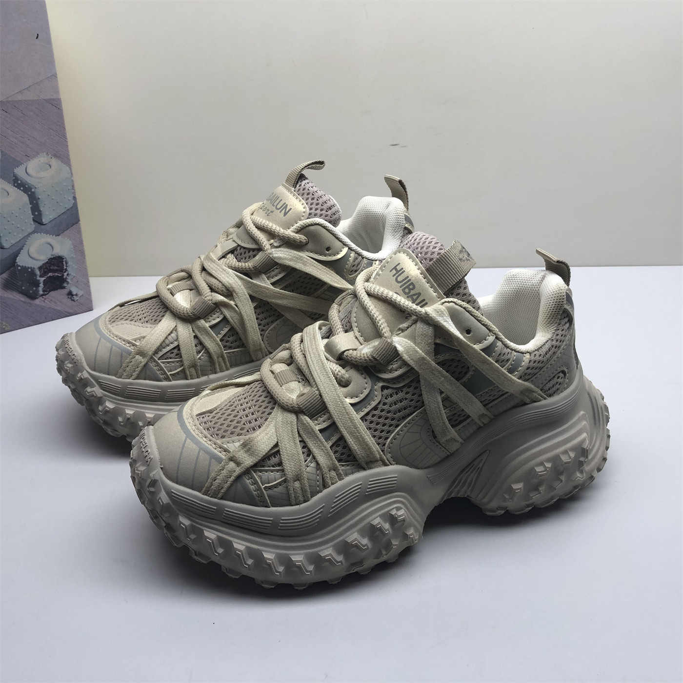 3536码专柜撤柜真皮女鞋拼色潮款松糕底老爹鞋女轻便透气欧洲站,女鞋,时尚休闲鞋,淘宝优惠券,粉丝福利购,淘宝优惠卷