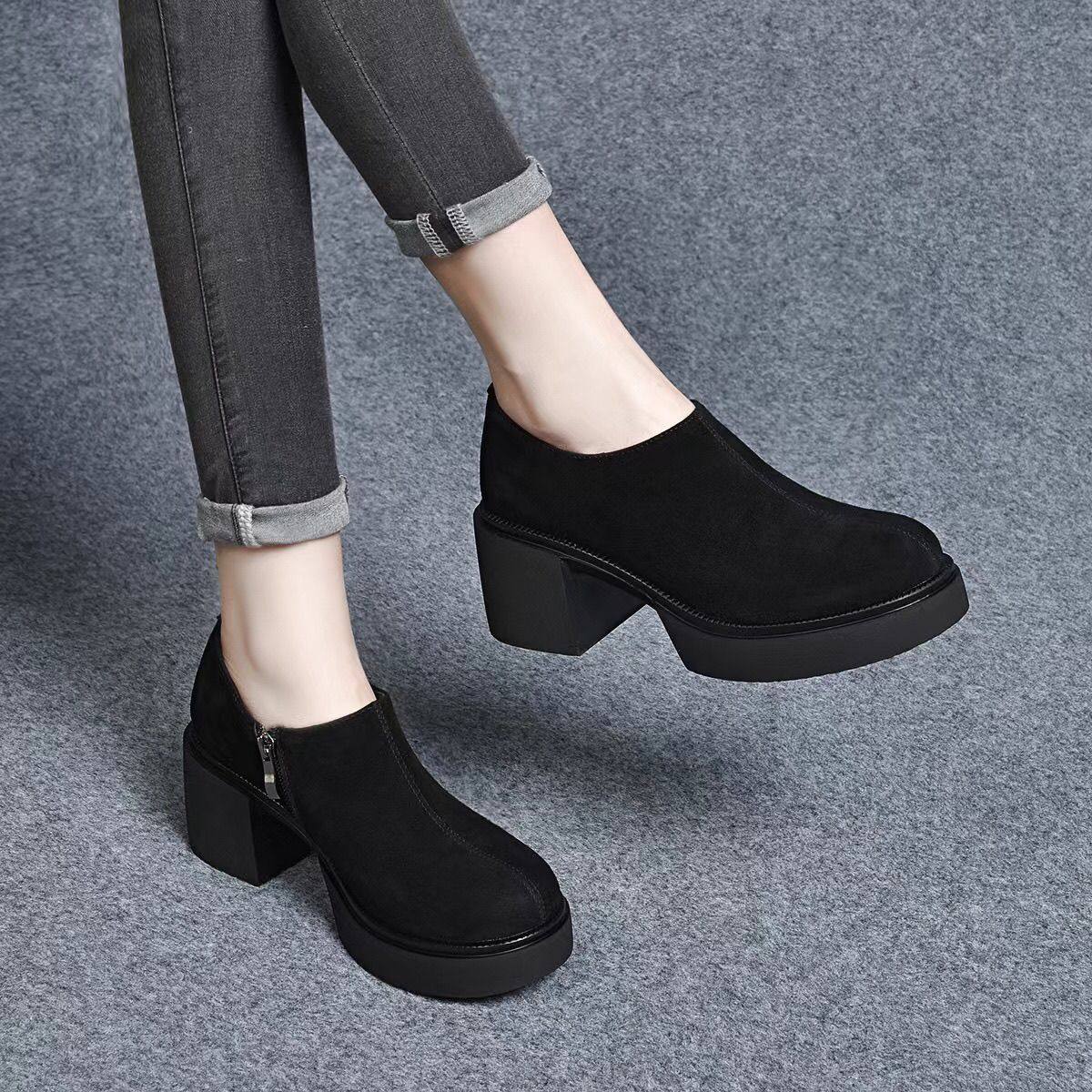 秋冬靴英伦翻毛皮高帮男鞋马丁靴磨砂圆头男靴短靴子休闲靴潮,女鞋,浅口单鞋,淘宝优惠券,粉丝福利购,淘宝优惠卷